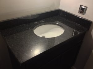 granite bathroom vanity